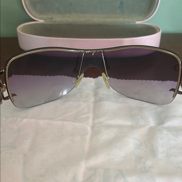 Vintage Y2K Juicy Couture Pink Frameless Sunglasses - Picture 6 of 16